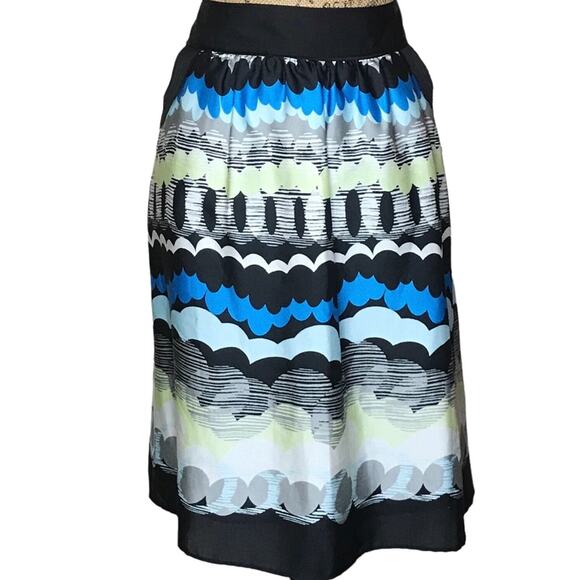 Apostrophe Size 16 Vintage NWT Print Skirt-Sears Deadstock-Modest - Picture 1 of 15
